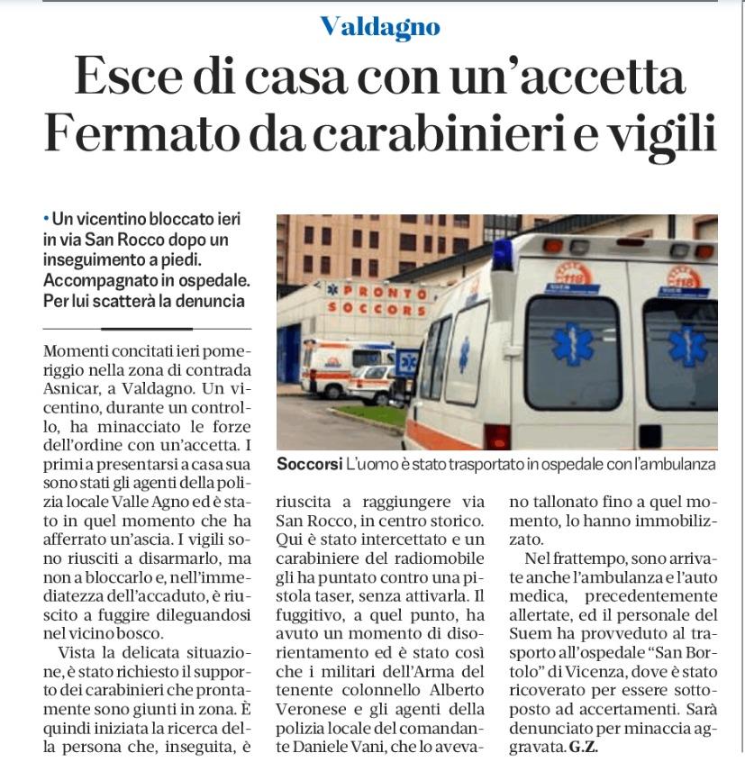 Immagine: 20251023 GDV minaccia con accetta VA