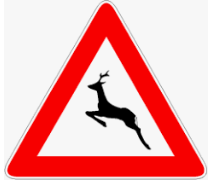 Immagine: attenzione fauna selvatica