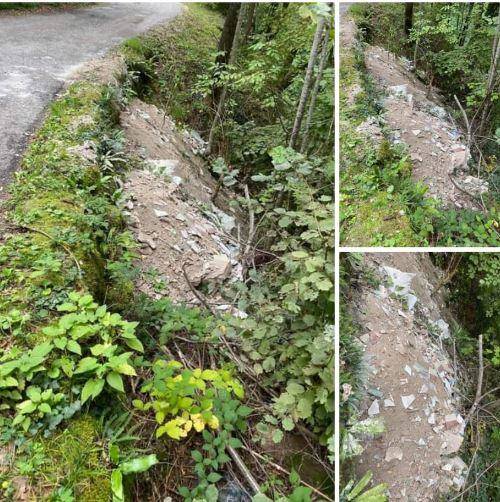 Polizia Locale Valle dell'Agno – Rifiuti inerti abbandonati nel bosco a Recoaro: sanzionato un valdagnese