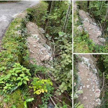 Polizia Locale Valle dell'Agno – Rifiuti inerti abbandonati nel bosco a Recoaro: sanzionato un valdagnese